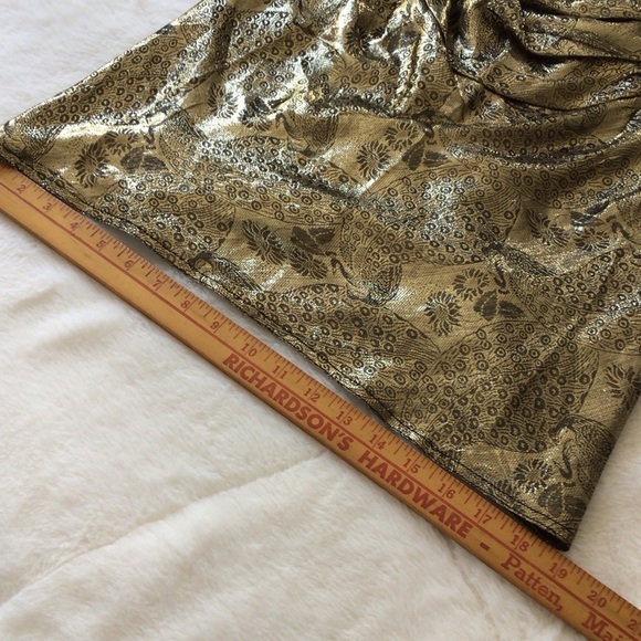 Luxe Metallic Gold & Black Camisole 1990’s Top M - Picture 11 of 15